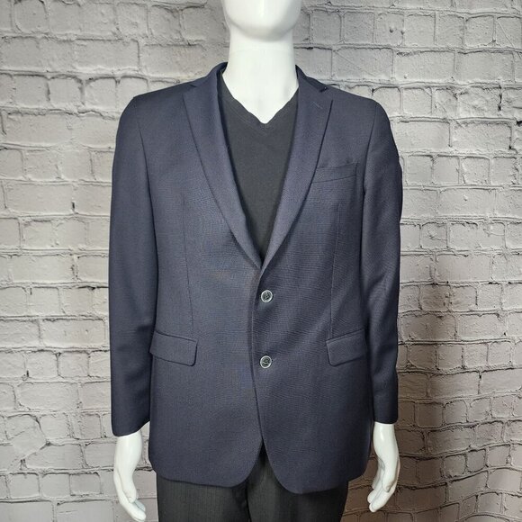 Sand Copenhagen "Angelico" Navy Wool Two-Button Sports Coat, Men's 42R - Picture 2 of 10
